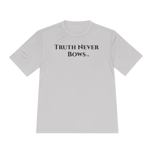 Moisture Wicking Tee - 'Truth Never Bows' Active Faith Shirt